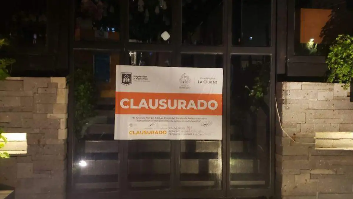 Clausura establecimientos